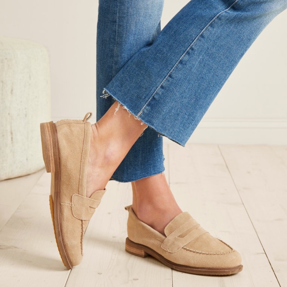 Kelsi dagger Lens Almond Suede Loafers